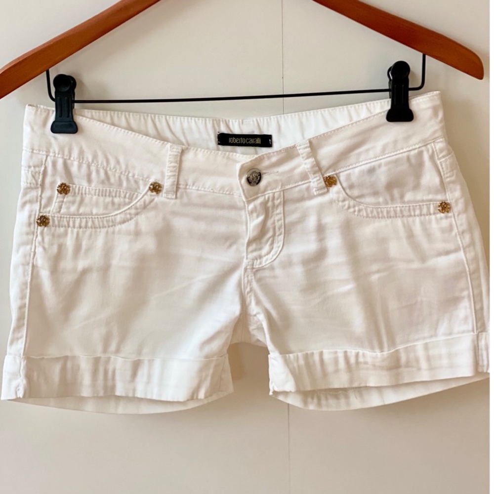 SOLD!!!! Roberto Cavalli Wh Cotton Shorts, Size 27